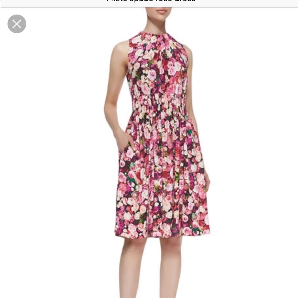 Kate Spade multi color rose dress